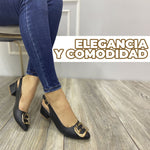⭐️BALETA TACÓN MIDI GOLD⭐️